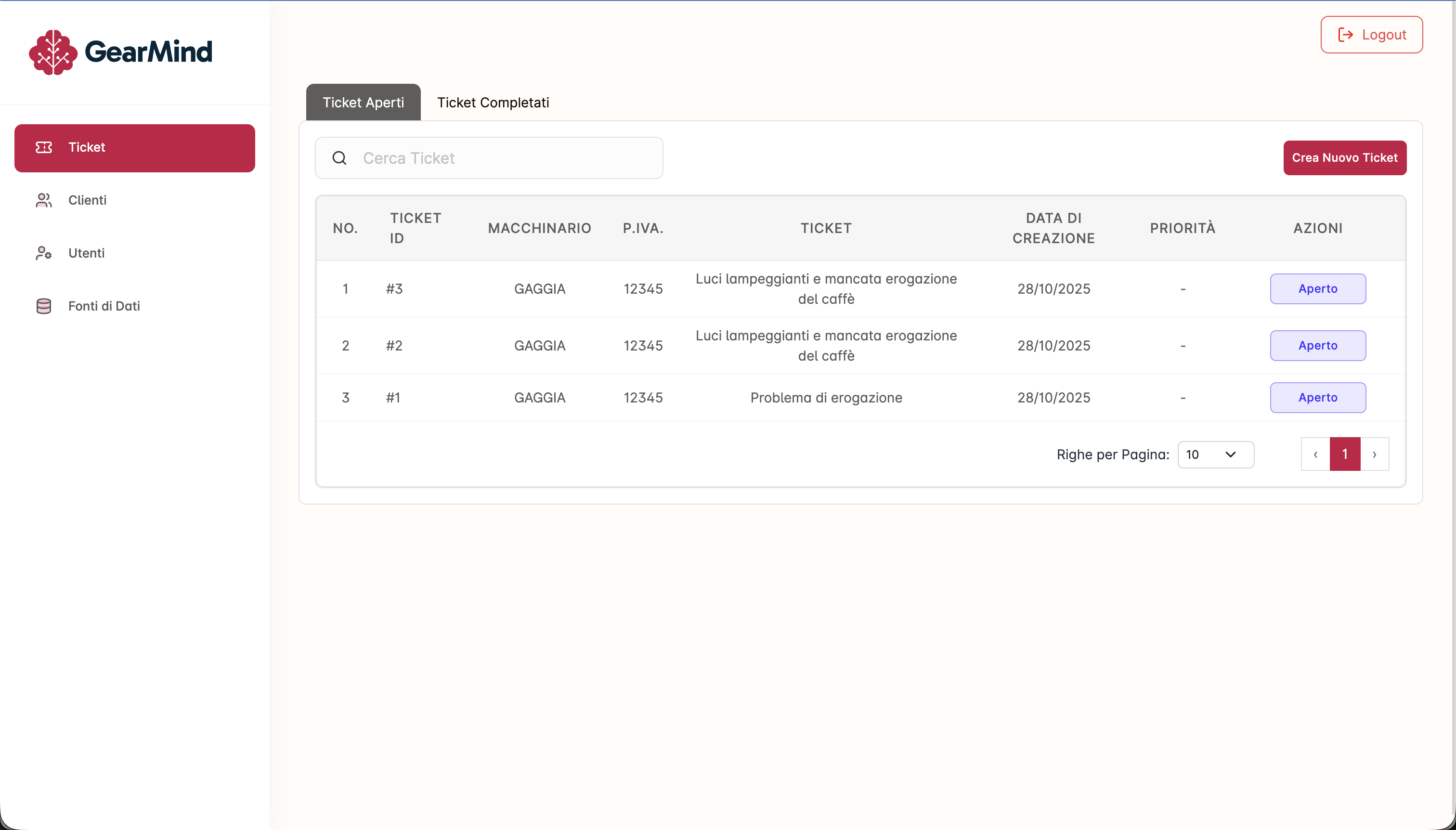 GearMind Versione Beta