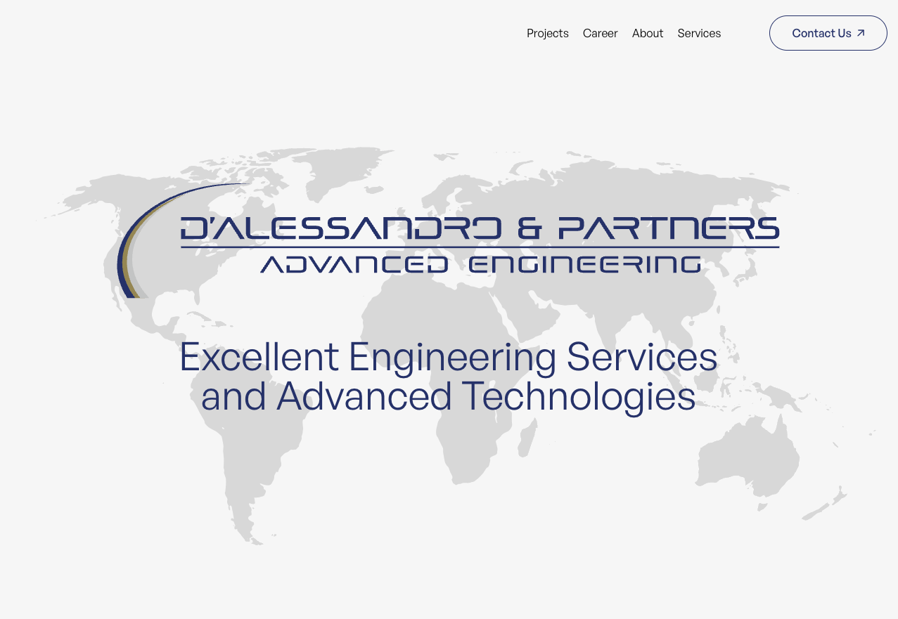 Lancio del Nuovo Sito: D'Alessandro Engineering