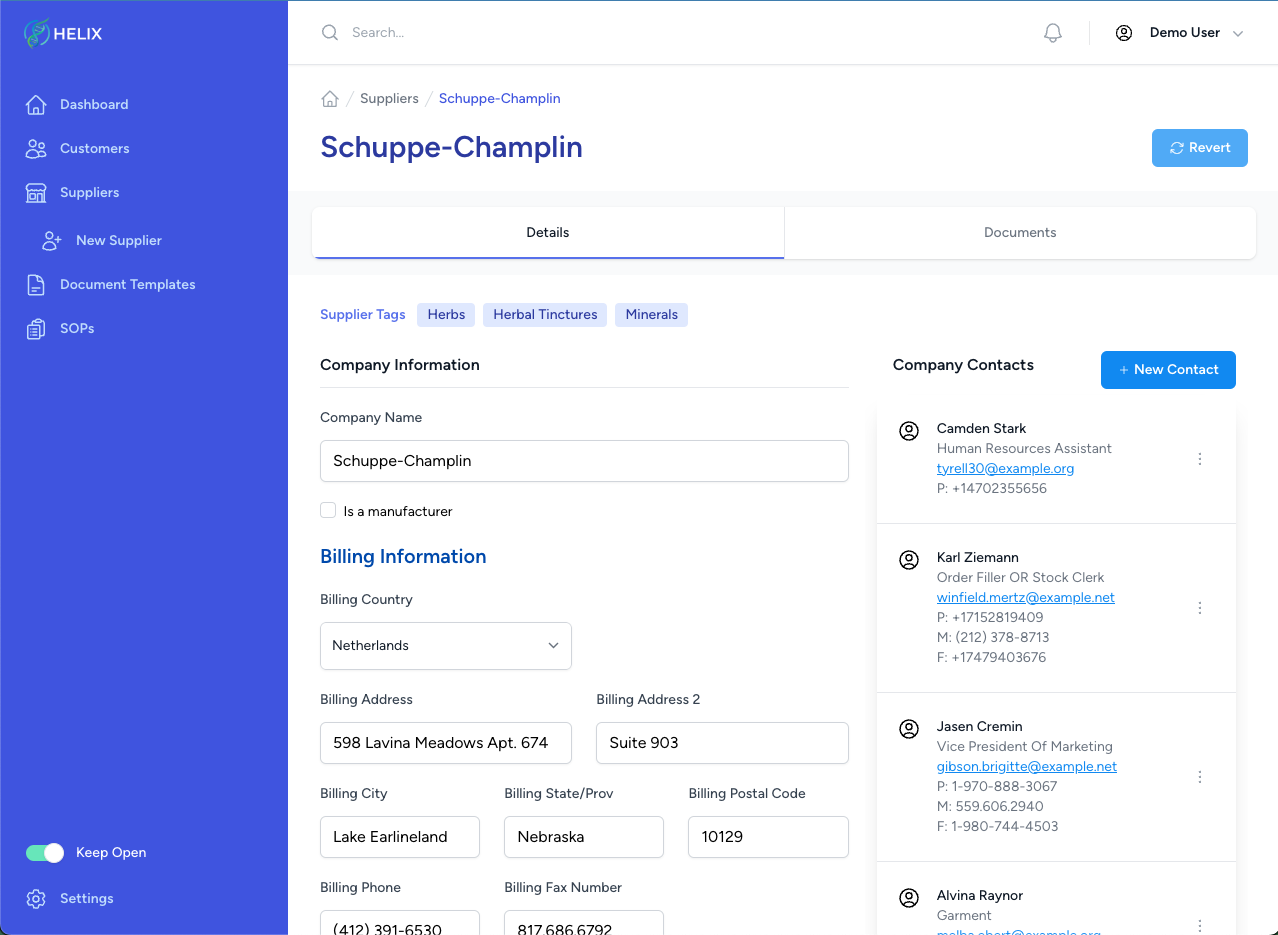 Helix Manufacturing V2 in Fase di Test